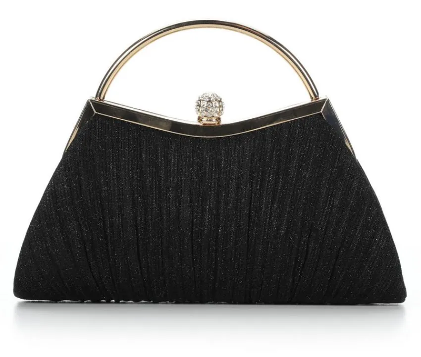 Small Pleated Clutch with 2 straps|Vanessa Best