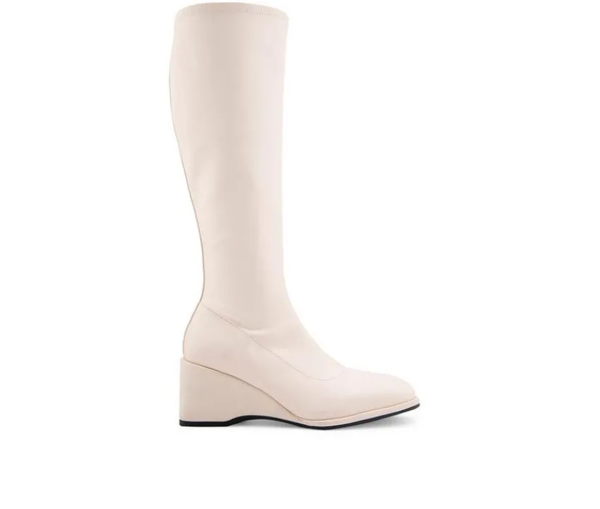 Women's Angela Knee High Wedge Boots|Aerosoles Clearance