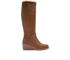 Women's Binocular Shearling Tall Winter Wedge Boots|Aerosoles Outlet