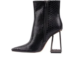 Women's Glam Heeled Booties|Ashley Kahen Outlet