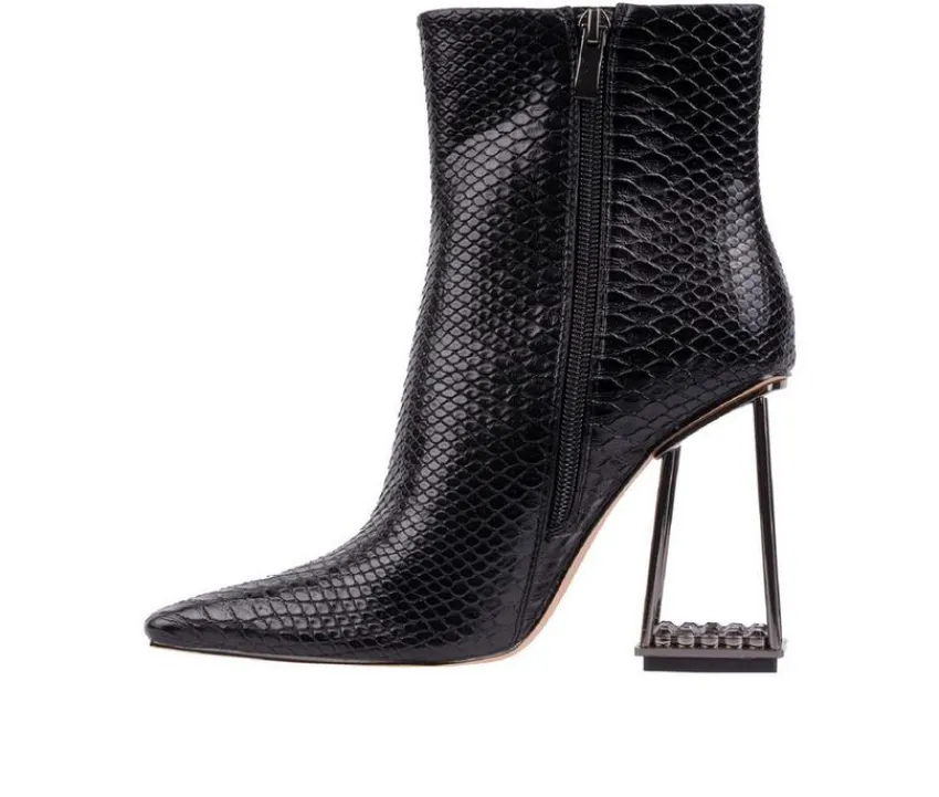 Women's Glam Heeled Booties|Ashley Kahen Outlet