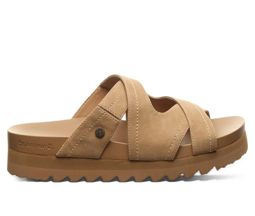Bearpaw Sandals>Women's Crux Platform Footbed Sandals