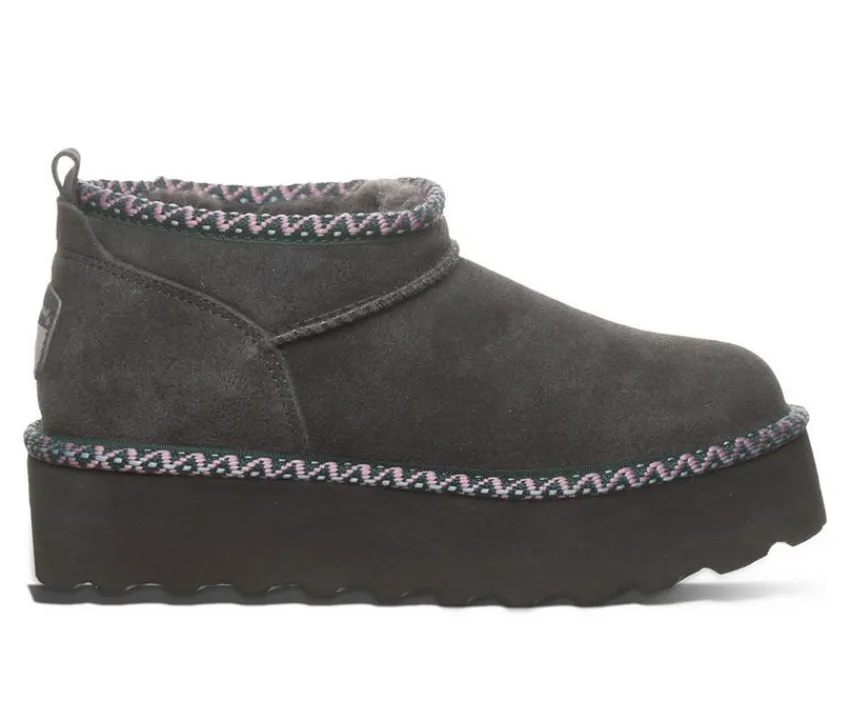 Women's Retro Super Short Deco Platform Winter Booties|Bearpaw Online
