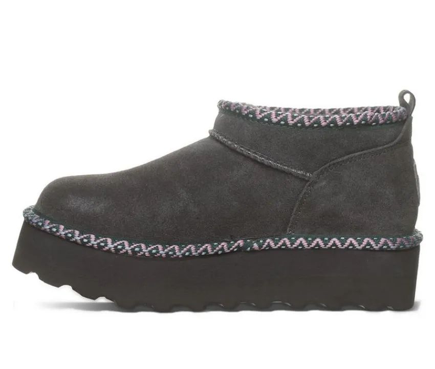 Women's Retro Super Short Deco Platform Winter Booties|Bearpaw Online