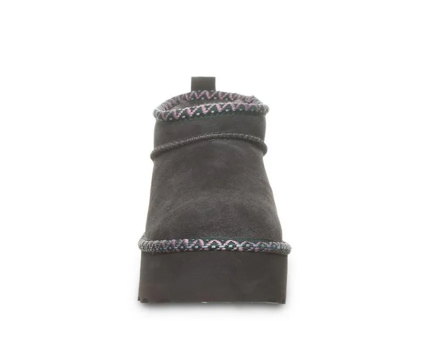 Women's Retro Super Short Deco Platform Winter Booties|Bearpaw Online