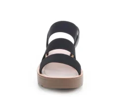 Women's Button Sandals|Blue Aura Clearance