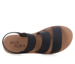 Women's Button Sandals|Blue Aura Clearance
