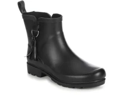 Capelli New York Boots & Booties>Women's Matte Solid Rain w/ Tassel Rain Boots