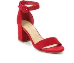 City Classified Sandals|Pumps & Heels>Women's Cake Block-Heeled Sandals