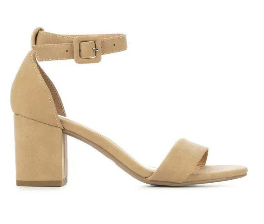 Women's Cake Block-Heeled Sandals|City Classified Clearance