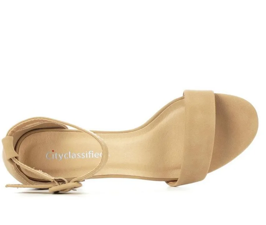 Women's Cake Block-Heeled Sandals|City Classified Clearance