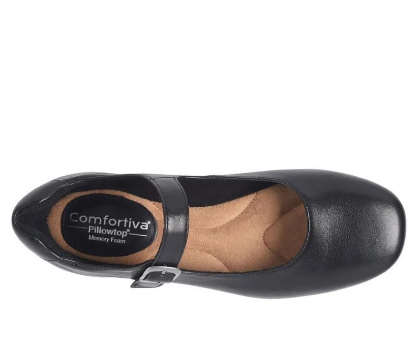 Women's Kaylee Slip Resistant Mary Jane Flats|Comfortiva Hot