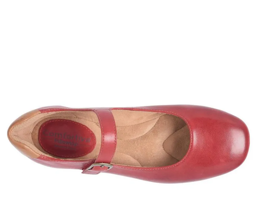 Comfortiva Flats>Women's Kaylee Slip Resistant Mary Jane Flats