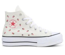 Women's Chuck Taylor All Star Lift Hi Strawberry Sneakers|Converse Discount