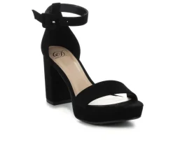 Delicious Sandals|Pumps & Heels>Women's Century Block-Heel Sandals