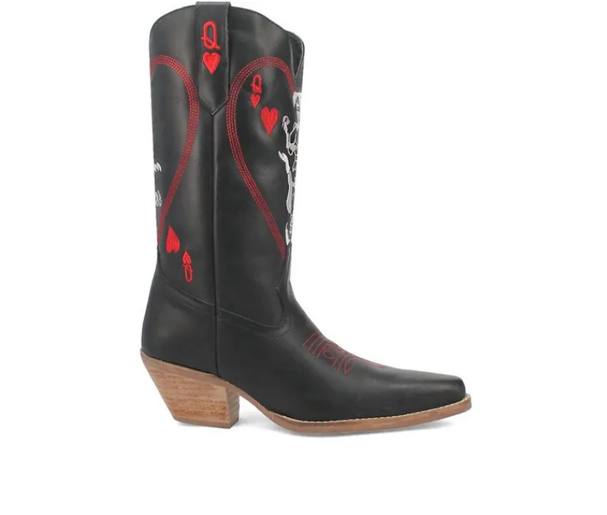 Women's Queen A Hearts Western Boots|Dingo Boot Clearance