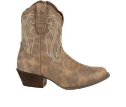 Women's Crush Distressed Shortie Western Boots|Durango Best