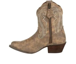 Women's Crush Distressed Shortie Western Boots|Durango Best