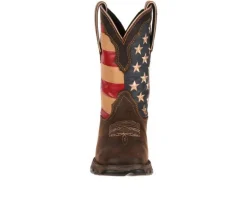 Women's Patriotic Pull On Western Flag Cowboy Boots|Durango Outlet