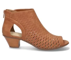 Women's Sunrise Heeled Peep Toe Booties|Easy Street Online