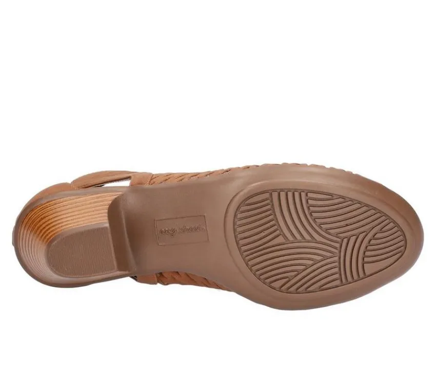 Women's Sunrise Heeled Peep Toe Booties|Easy Street Online
