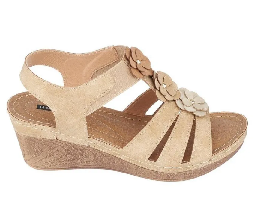 Women's Beck Wedge Sandals|GC Shoes Outlet