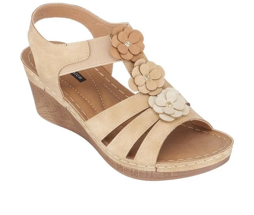 Women's Beck Wedge Sandals|GC Shoes Outlet
