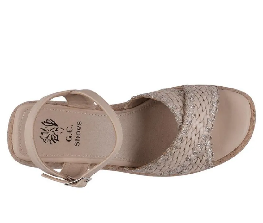 Women's Lucy Platform Wedge Sandals|GC Shoes Clearance