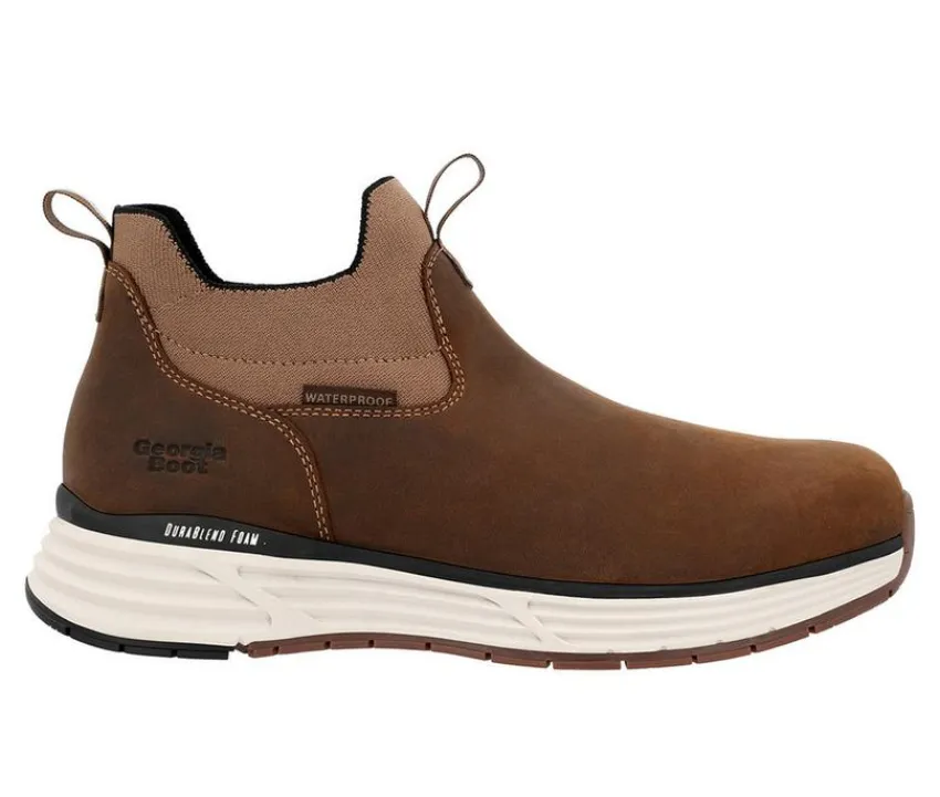 Women's Durablend Sport Waterproof Chelsea Work Boots|Georgia Boot Outlet