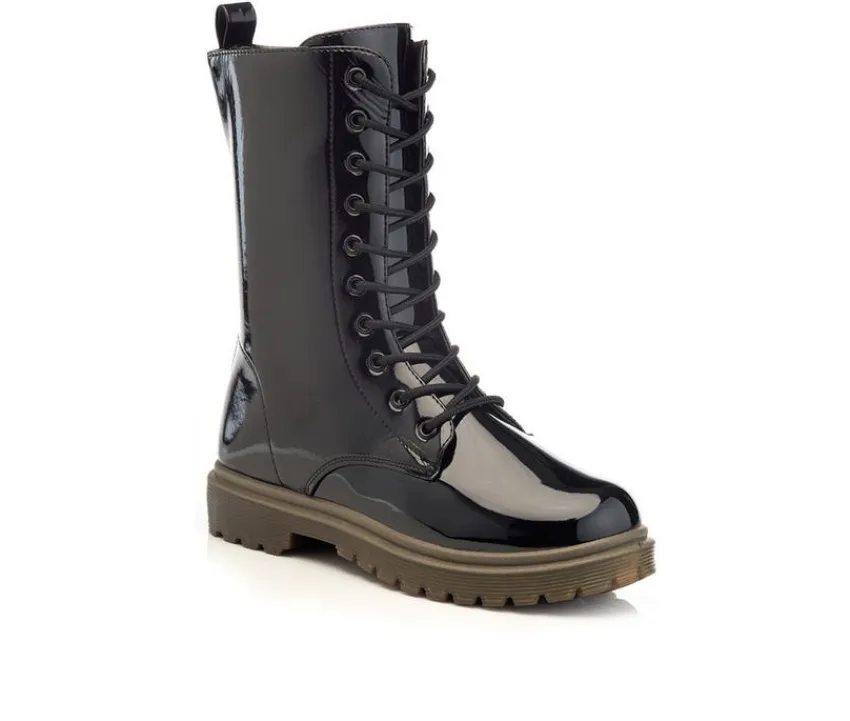 Women's B905 Mid Calf Combat Boots|Henry Ferrara Sale