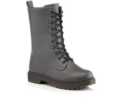 Henry Ferrara Lace Up|Boots & Booties>Women's B905 Mid Calf Combat Boots