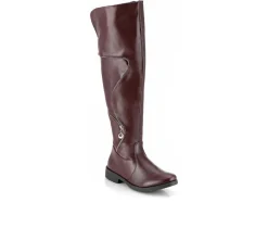 Women's Charm-506 Knee High Boots|Henry Ferrara Clearance