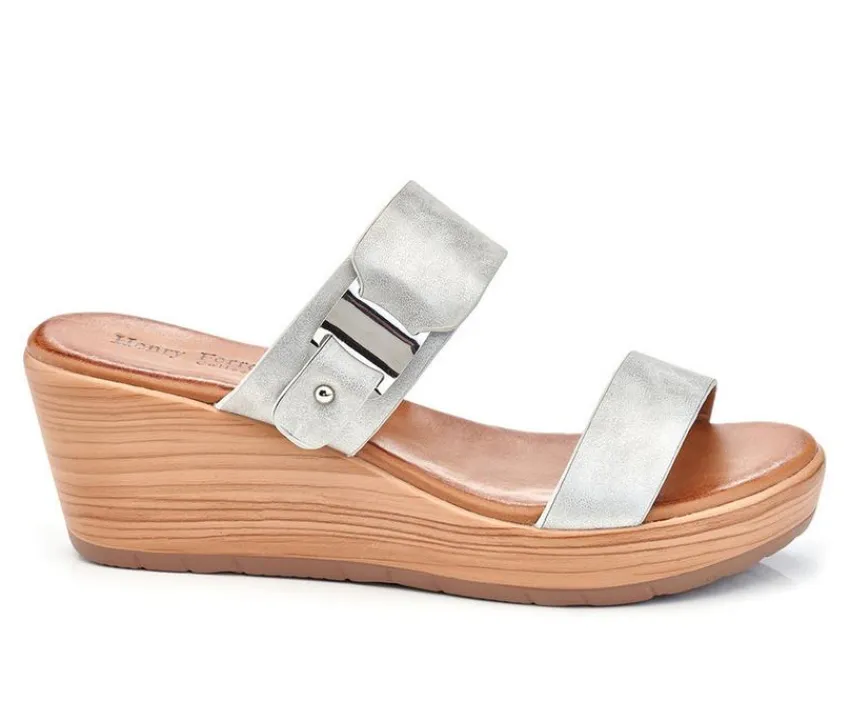 Women's Comfort-202 Wedge Sandals|Henry Ferrara Sale
