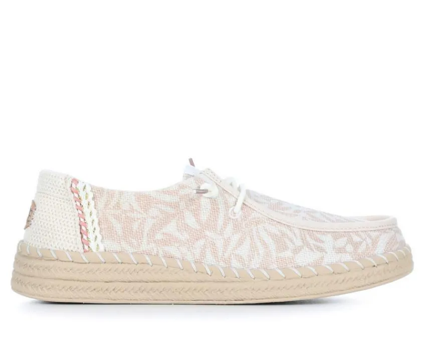 Women's Wendy Espadrille Retro Palm Casual Shoes|HEYDUDE New