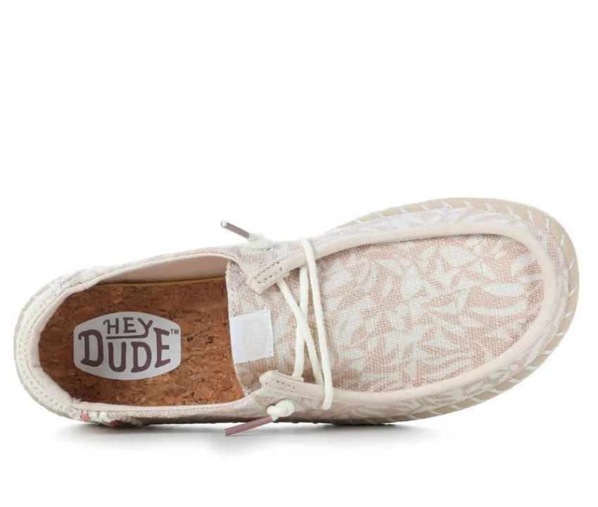 Women's Wendy Espadrille Retro Palm Casual Shoes|HEYDUDE New