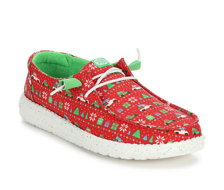 Women's Wendy Holiday Sweater Slip-on Shoes|HEYDUDE New
