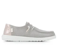Women's Wendy Metallic Sparkle Casual Shoes|HEYDUDE Sale