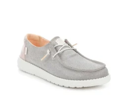 Women's Wendy Metallic Sparkle Casual Shoes|HEYDUDE Sale