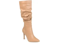 Women's Sarie Knee High Stiletto Boots|Journee Collection Hot