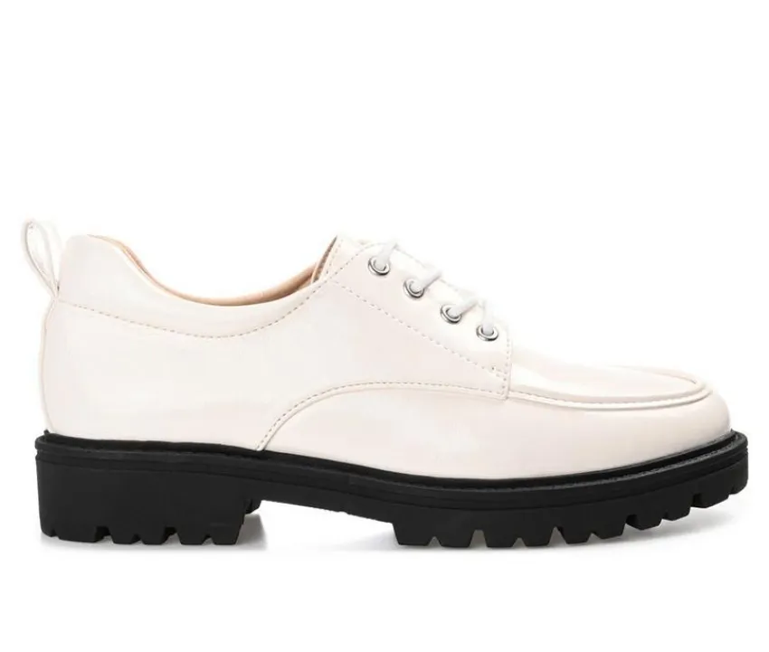 Journee Collection Loafers & Oxfords>Women's Zina Lugged Oxfords