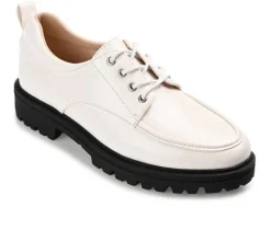 Journee Collection Loafers & Oxfords>Women's Zina Lugged Oxfords