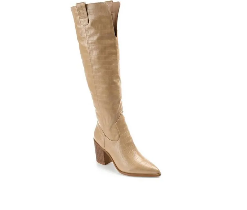 Journee Collection Dress|Cowboy & Western>Women's Therese Over-The-Knee Boots