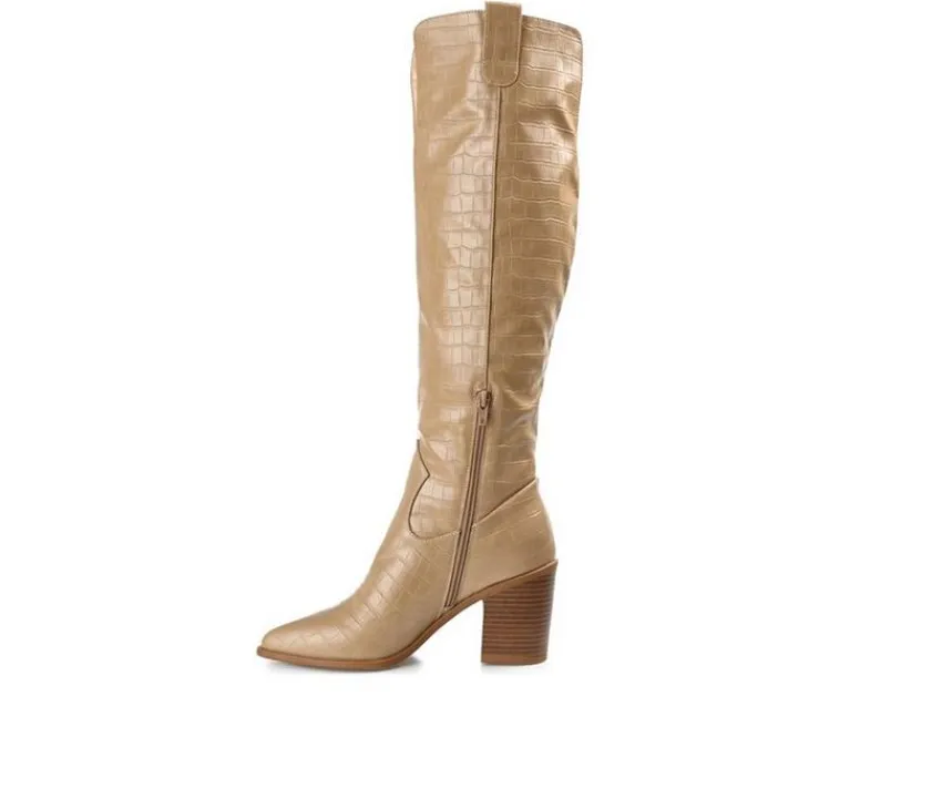 Journee Collection Dress|Cowboy & Western>Women's Therese Over-The-Knee Boots