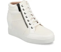 Women's Clarity Wedges|Journee Collection Clearance