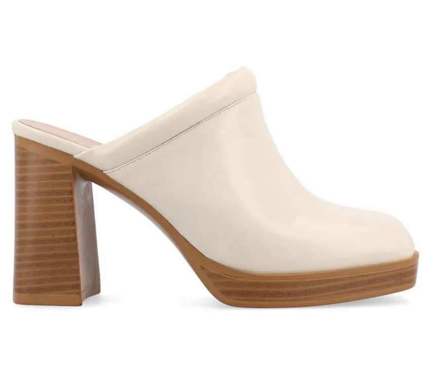 Journee Collection Clogs & Mules>Women's Izara Block Heel Platform Clogs