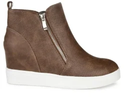 Journee Collection Platform>Women's Pennelope Wedge Sneakers