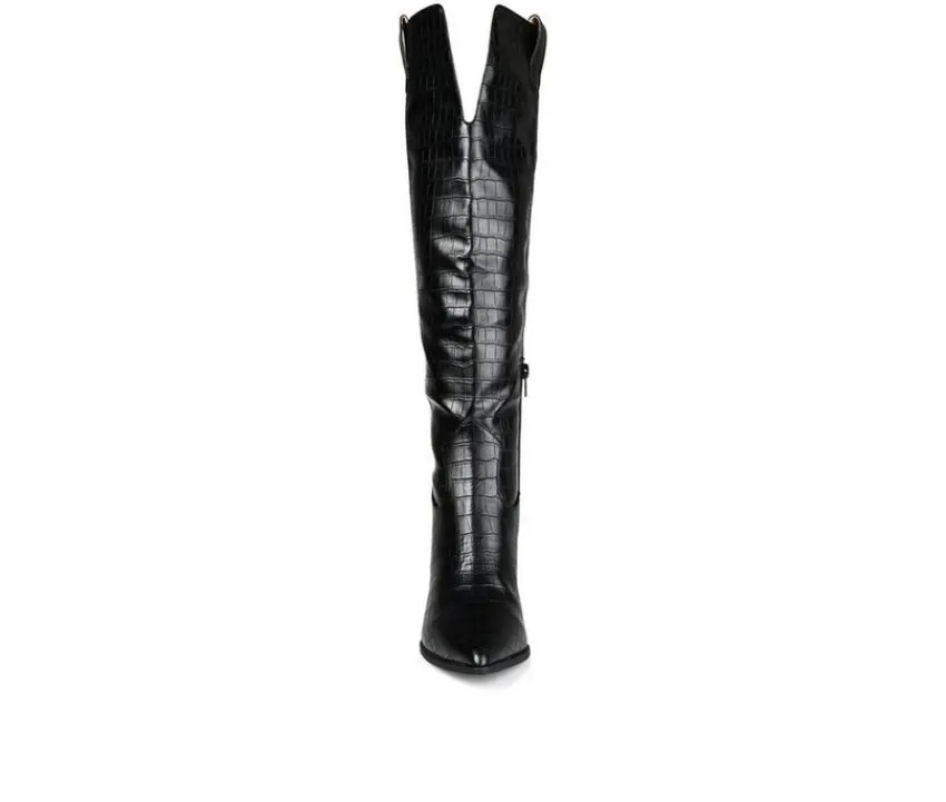 Journee Collection Dress|Cowboy & Western>Women's Therese Over-The-Knee Boots