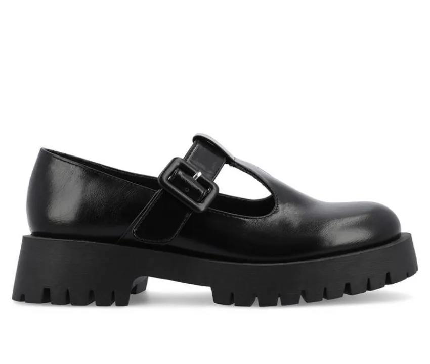 Women's Suvi Chunky T-Strap Mary Janes|Journee Collection New