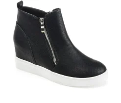Women's Pennelope Wedge Sneakers|Journee Collection Clearance