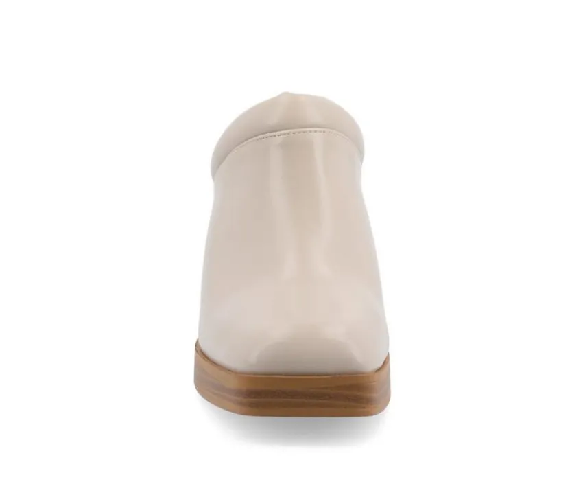 Women's Izara Block Heel Platform Clogs|Journee Collection Clearance